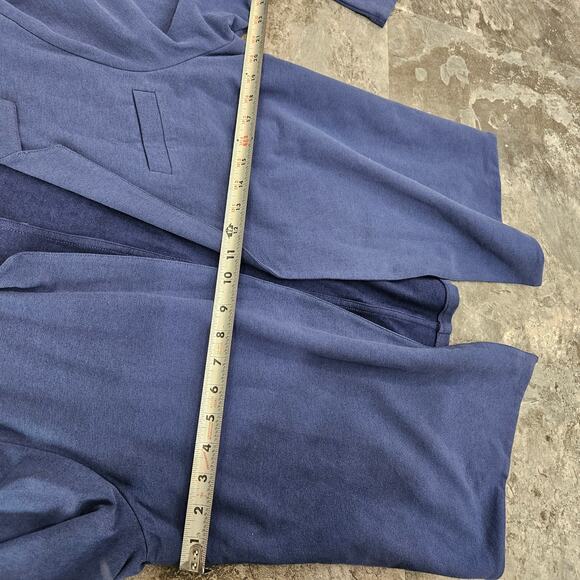 Peruvian Connection Blue Alpaca Cardigan Jacket Knit Open Front Boho Minimalist - Picture 6 of 7